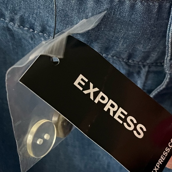 NWT Express Jeans Denim Maxi Skirt. Blue. Size 2 - Picture 4 of 11